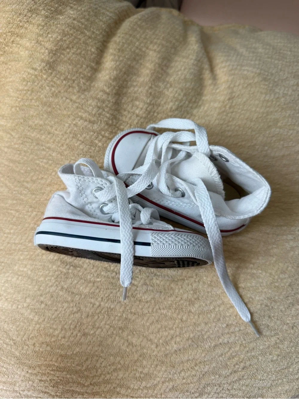 Baby Converse White High-Top Sneakers